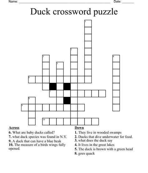 The crossword clue. . Duck duck follower crossword clue